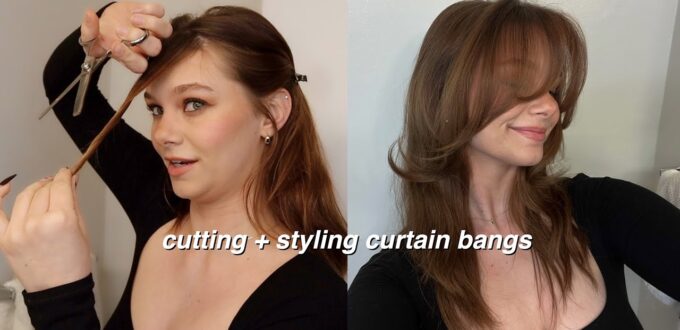 how to cut curtain bangs brad mondo